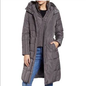 Cole Haan Quilted long puffer down coat  M